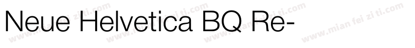 Neue Helvetica BQ Re字体转换